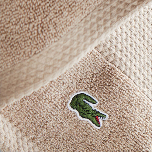 Lacoste Λακοστ 100% Supima Κάπα, Άμμος, 13" x 13" - Υψηλή Απορροφητικότητα & Γρήγορο Στέγνωμα 2
