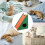 Cat Scratcher Triangular Felt Board Climbing Mat Green Claw Sharpening Tools for Kitten Training and Playing Relaxing 3