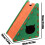 Cat Scratcher Triangular Felt Board Climbing Mat Green Claw Sharpening Tools for Kitten Training and Playing Relaxing 5