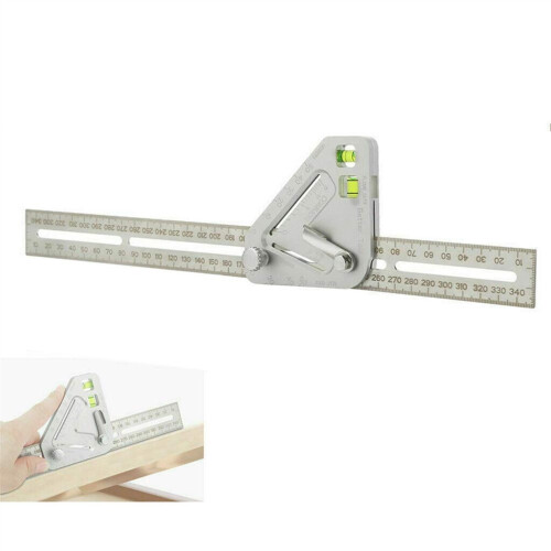 350mm/13.8in Woodworking Protractor Triangle Ruler For Carpenter Tools, Angle Ruler, Measuring Tools