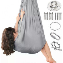 Children's Swing Hammock, Indoor Outdoor 360 Sensory Swing Elastic Cuddle Swing 150x280 cm
