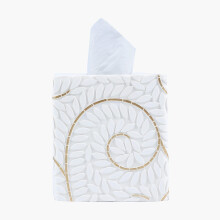 Hymmah Moderne Vierkante Tissue Box Cover Holder Badkameraccessoires Decor Uniek Design Tissue Box Cover voor Badkamer Vanity Counter Tops Ook geweld