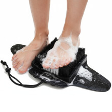 Efforest Shower Fodskrubberm?tte med pimpsten - Renser Udglatter og fjerner d?d hud p? foden uden at b?je Fod Callus Remover med skridsikre sugek