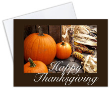 Thanksgiving-kaarten voor zaken en familie (pompoenen en ma?) Wenskaartenset, pakket van 25 Thanksgiving-kaarten met enveloppen (5x7 inch - A7) Ideaa