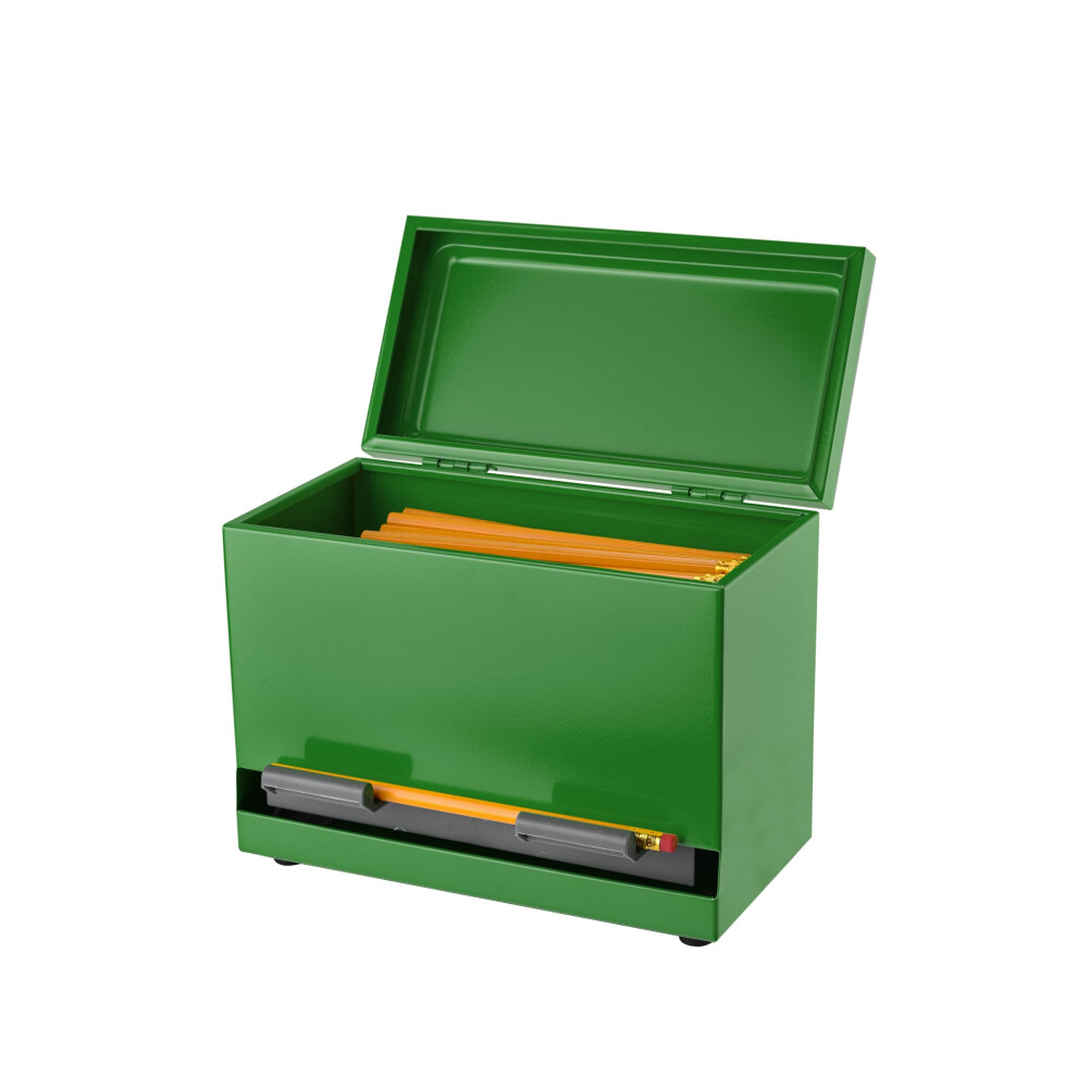 2Fold Pencil Dispenser for Classroom - Stainless Steel Bulk Pencil Holder for Desk - Includes Removable Label Stickers - Teacher Must Haves for Organ-image-OPC-PMMJNHQ-NEW