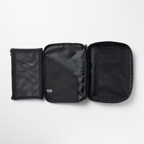 Capa de Caderno/ Livro MUJI com Estojo de Caneta Removível, Preto, Tamanho A5 (9.16 x 6.63 polegadas) 2