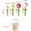 Ceramic Rice Spoon With Hangable Holes Durable Ceramic Kitchen Tool Flower Design Coffee Spoon Type+2 3