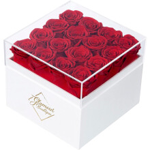 GLAMOUR BOUTIQUE Rose stabilizzate in scatola - Regali per sua moglie e mamma Fiori di rose Decorazioni per sempre per regalo di compleanno Bouqu