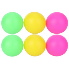 (red yellow green) 6Pcs Set PVC Beach Toy Ball Racket Accessories Red Yellow Green