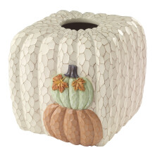 Avanti Linens - Tissue Box Cover Fall Inspired Home Decor (Grateful Patch Collection)