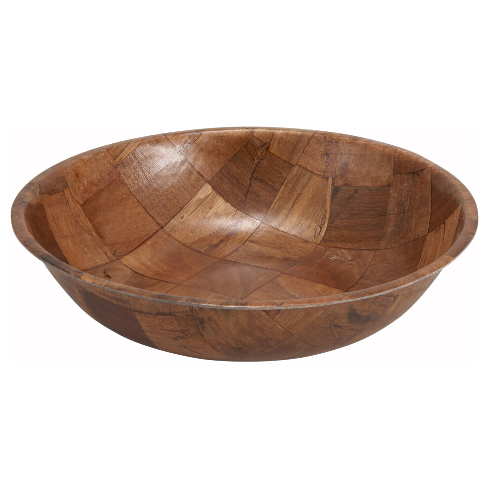 Winco WWB-8 8-Inch Woven Wood Salad Bowl Brown-image-OPC-PMMJPQJ-NEW