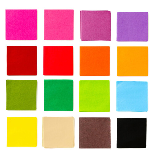Exquiss 1600 Pcs Papéis de Seda Cores de Outono 4 x 4 Polegadas para Artesanato de Folhas