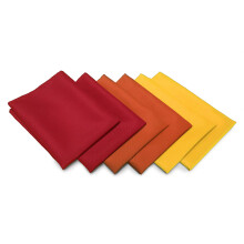 TableLinensforLess Ensembles de serviettes en tissu Thanksgiving/Automne (paquet de 6 or/orange brl/rouge)