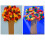 Exquiss 1600 Pcs Papéis de Seda Cores de Outono 4 x 4 Polegadas para Artesanato de Folhas 4