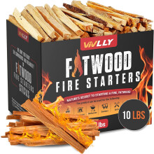 Fatwood Fire Starter Sticks 10 lb - 100%-ban termszetes gyantban gazdag gyjts kandallklyha tuzhelyhez s tbortuzhz - Gyorsan meggyullad feny