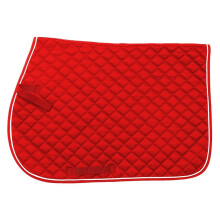 Tough 1 EquiRoyal Square Quilted Cotton Comfort Englische Schabracke Rot