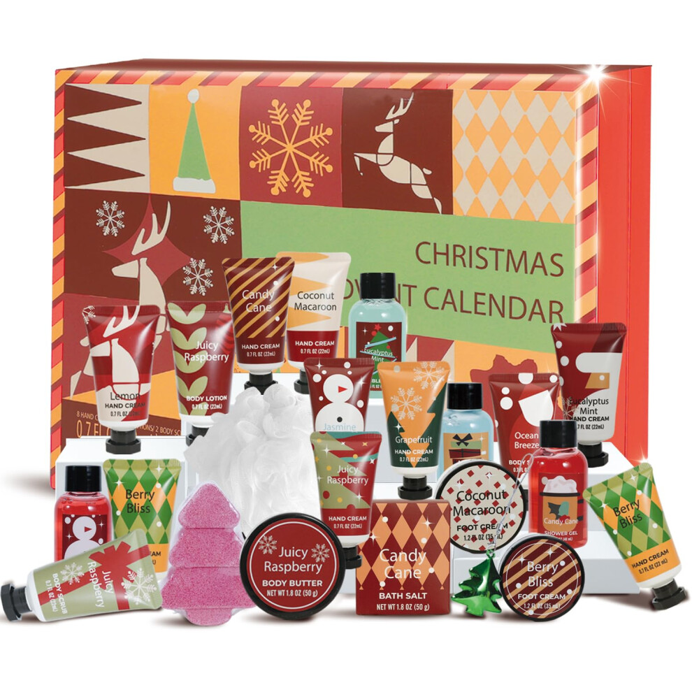 2025 Advent Calendar Beauty Womens 24 Days Advent Calendar for Teen Girls Christmas Luxury Box Gifts Holiday 24pcs Hand Cream Gifts Bath Sets with-image-OPC-PMMJRV7-NEW