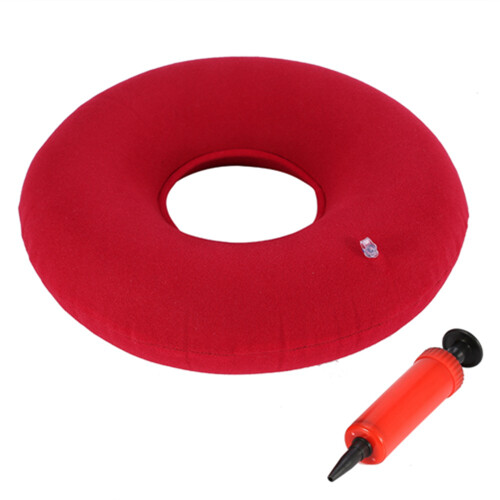 Inflatable Round Chair Pad Hip Cushion Red