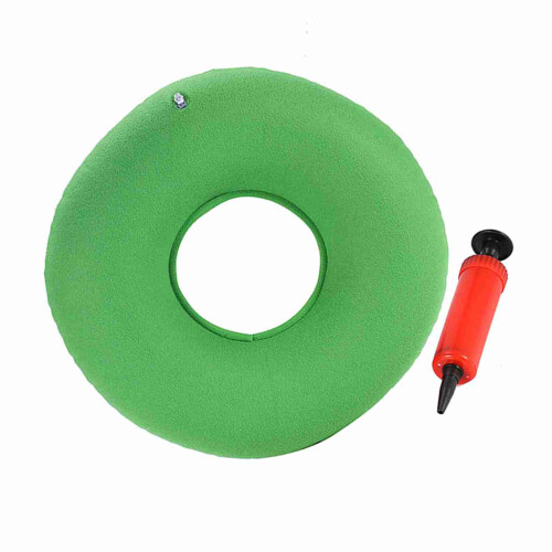 Inflatable Round Chair Pad Hemorrhoid Green 1