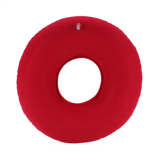 Inflatable Round Chair Pad Hip Cushion Red 2