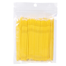 100PCS/Bag Lady Micro Disposable Extension Mascara Brush Yellow
