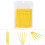 100PCS/Bag Lady Micro Disposable Extension Mascara Brush Yellow 5