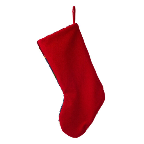 Glitzhome Glitzhome Meia de Natal Bordada de 19" para Decoração de Natal 2