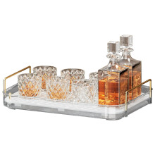 Bandeja de Whiskey Seoneiro, Suporte para Copos, Organizador de Canecas, Decoração para Cozinha