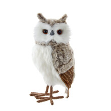 Kurt S. Adler Gray and Brown Owl Ornament 13.5-Inches Multi-Colored