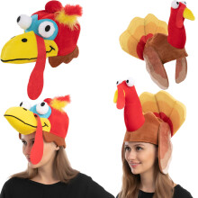 JOYIN 2 STK Silly Thanksgiving Tyrkiet Kasket Nyhedshatte til Thanksgiving Night Event Dress-up Fest Kostume Hatte til rollespil Karneval Cosplay