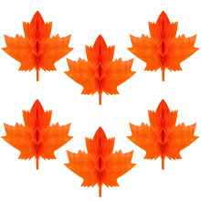 Muswarm 3 STK Thanksgiving Party Centerpiece Papir Gr?skar og Kalkun dekorationer til borde Efter?r Honeycomb Dekor Tilbeh?r til Autumn Harvest F