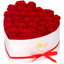 GLAMOUR BOUTIQUE Geconserveerde rozen in een doos - Cadeaus voor haar vrouw en moeder Rose Flowers Forever Decor voor verjaardagscadeau Beterschap Bl