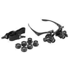 Magnifying Lens Double Eye Loupe Glasses for Jewelry Watch Repair