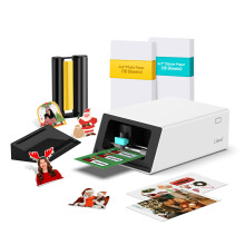 Liene PixCut S1 Color Sticker Printer & Cutting Machine - All-in-One Sticker Maker for DIY Crafts Custom Labels & Gifts. Thermal Dye-Sublimation Pho