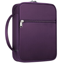 Capa para Bíblia FINPAC, Bolsa de Transporte com Alça e Bolso com Zíper, Presente para Mãe e Homens, Vinho