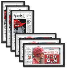 JupDec 11 22 tot 13 24 Krantenlijst, Premium Houten Display met Acrylpaneel, Wand- of Tafelstandaard