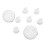2pcs Backflow Protector 6pcs White Duckbill Valves for S2 S1 9 Plus 3