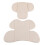 (Beige) Cuscino Supporto Testa e Collo per Seggiolino Auto Grigio 1