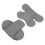 (Cinerous) Cuscino Supporto Testa e Collo per Seggiolino Auto Grigio 4