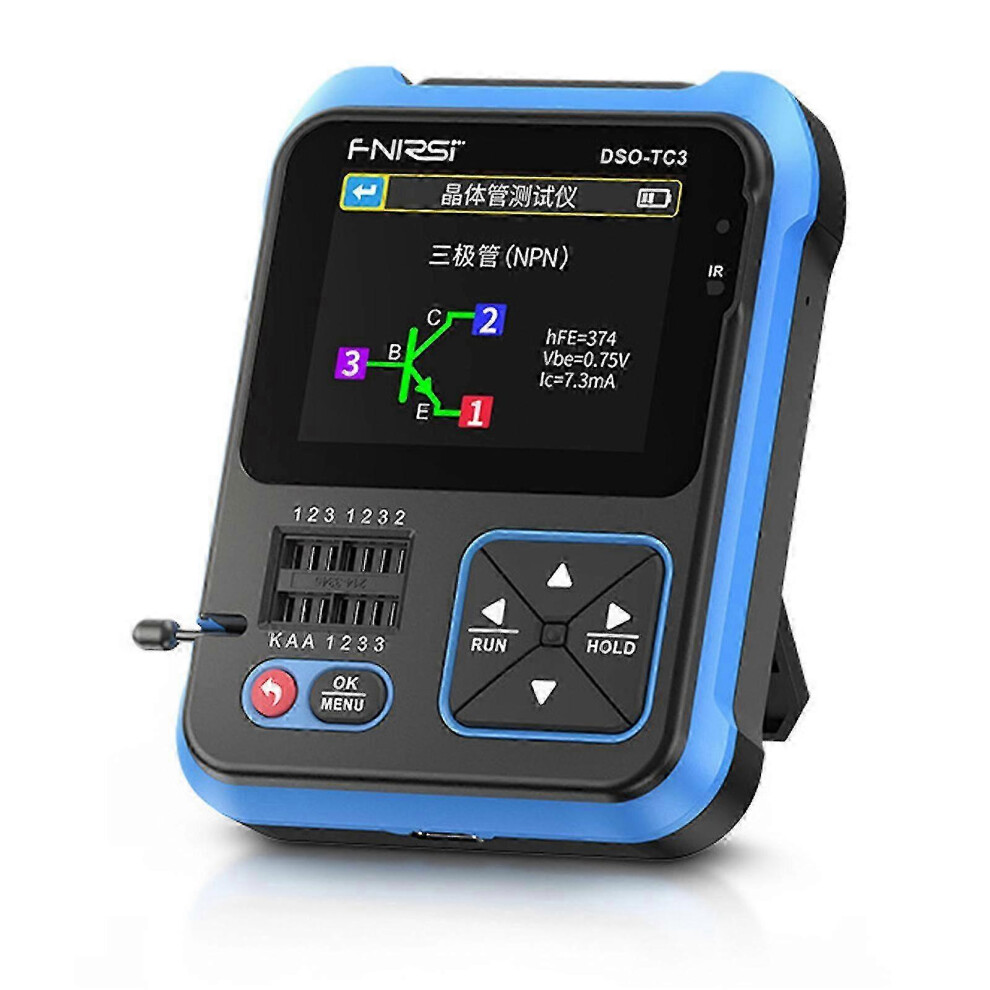Kikidex (As Show, One Size) 3 In 1 Fnirsi Dso-Tc3 Digital Oscilloscope Transistor Tester 500Kmhz 10Ms/S