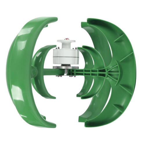 Windkraftgenerator, grüne Laternenform, 2