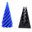 (Blue Black) Impossible Pyramid 3D Spiral Cone Stress Relief Blue Black 4