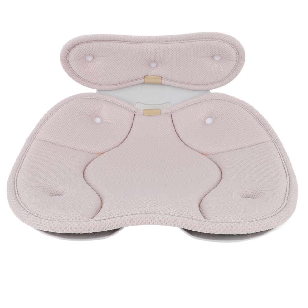 Beige/Black () Lumbar Support Chair Cushion Ergonomic Breathable