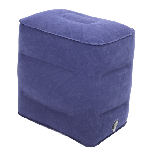 (Blue) Opblaasbare Ergonomische Reiskussen Grijs 2