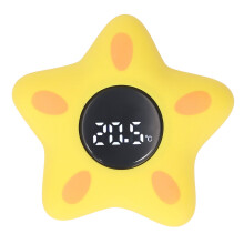 Baby Bath Thermometer Star LED High Low Temp Alarm IP67