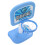 Set gioco canestro piscina regolabile con 2 palline e pompa 2