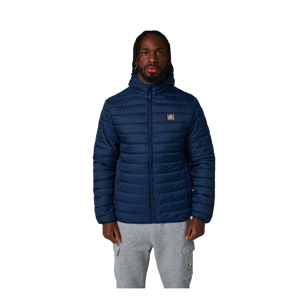 Ellesse Padded Jacket With Hood Navy Blue Uk L