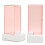 Automatischer Wattepadhalter, rosa, transparentes 10
