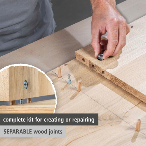 wolfcraft Wolfcraft Cam Lock Kit with Drilling Template 2