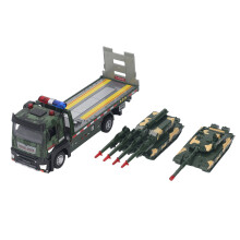 Flatbed Truck Toy 2pcs Alloy Military Model Diecast for Children